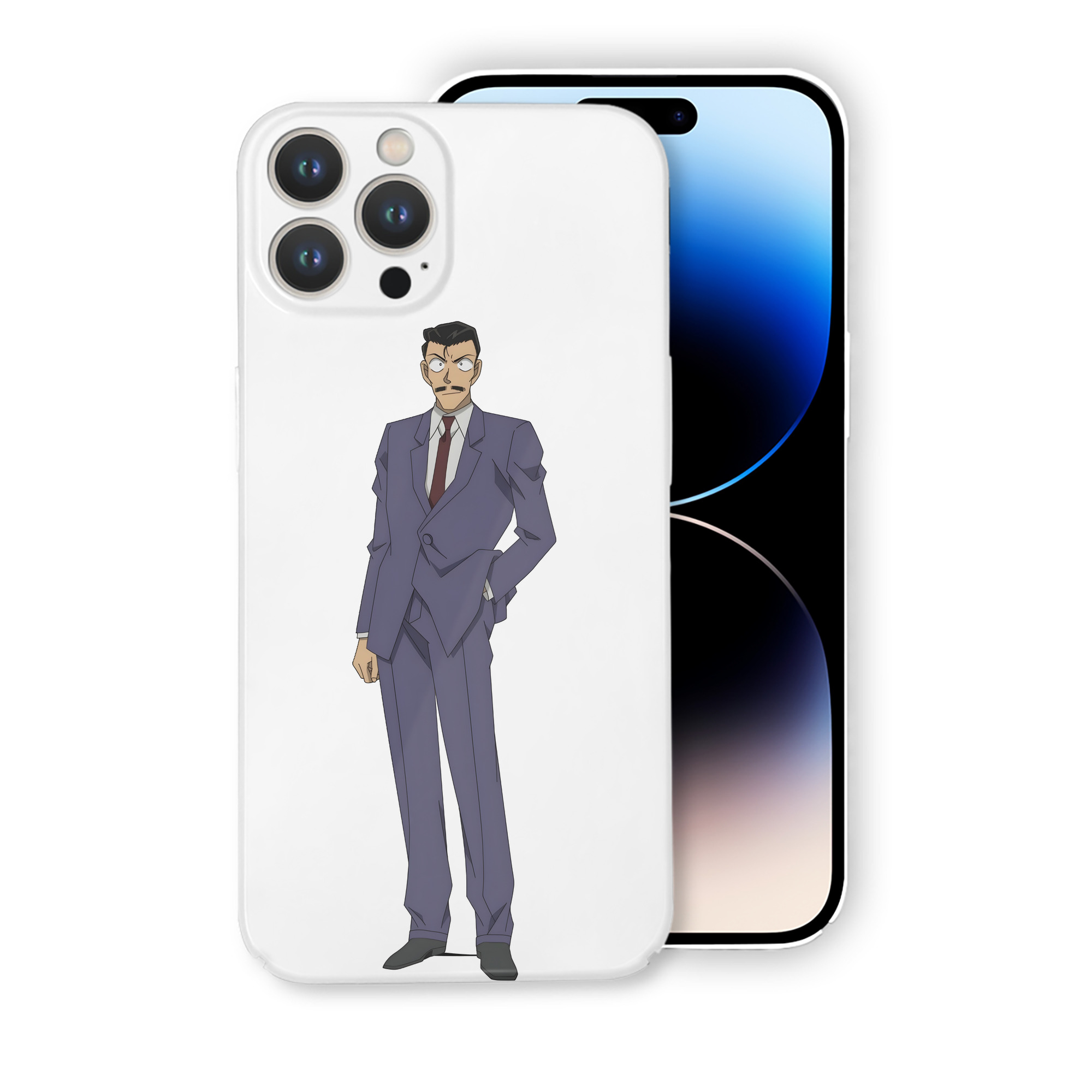 （画像用） 名探偵コナン 毛利 小五郎 もうり こごろう Detective Conan 【iPhone 14シリーズ対応】ハードケース